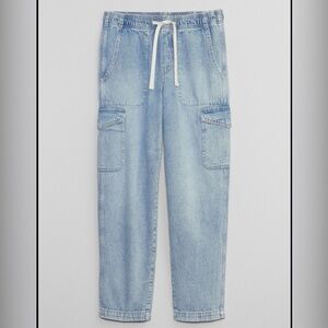 Gap Demin Easy Cargo Jeans Ankle Length Size S- 29 waist